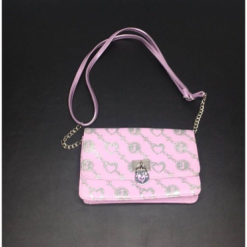 Justice Pink Silver Purse